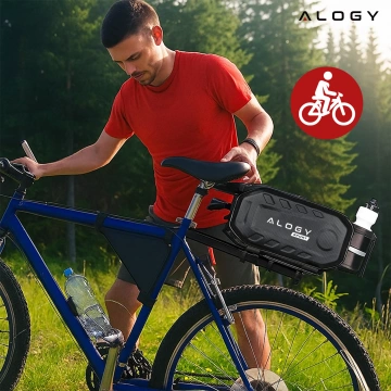 Alogy Sport RoadGear™ Schwarze 17L Hecktaschen-Gepäckträgertasche, wasserdicht