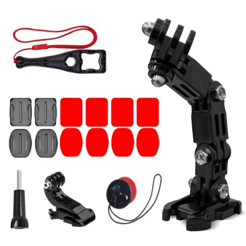 GoPro-Set Helmmontagezubehör für GoPro-, DJI-, Insta360-, SJCam- und Eken-Sportkameras (GoPro-Fahrradhelm-Kinnhalter)