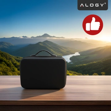 Hartschalenkoffer Koffer Koffer für DJI Mini 4 Pro / DJI Mini 3 Pro / Mini 3 Drohne Hartschale mit Tragegurt Hartschale Alogy Schwarz