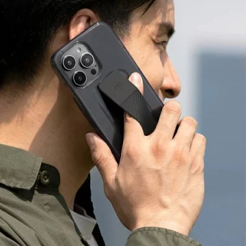 UNIQ Hülle Heldro Mount iPhone 14 Pro Max 6.7" grau/vapour smoke