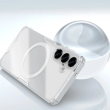 Hülle für Samsung Galaxy S25 Nillkin Nature TPU MagSafe Weiß