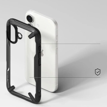 Etui Ringke Fusion X na iPhone 17 - czarne
