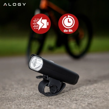 LED-Fahrradfrontlicht, superhell, 8 Stunden Leuchtdauer, 800 Lumen, 1800 mAh, wasserdicht, schwarz
