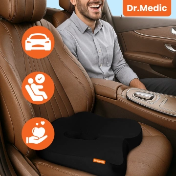 Poduszka do Samochodu na fotel DR.MEDIC SeatRest™ Ergonomiczna poduszka biurowa wsparcie kości ogonowej na krzesło siedzenie do biura auta