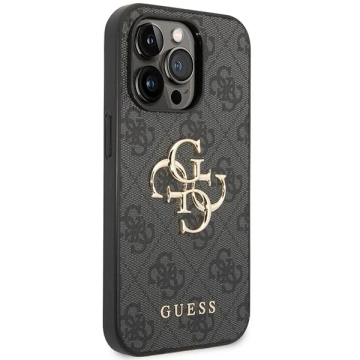Etui Guess GUHCP15X4GMGGR do iPhone 15 Pro Max 6.7" szary/grey hardcase 4G Big Metal Logo