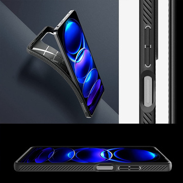 Etui na telefon Spigen Liquid Air obudowa ochronna do Xiaomi Redmi Note 12 Pro 5G / Poco X5 Pro 5G Matte Black