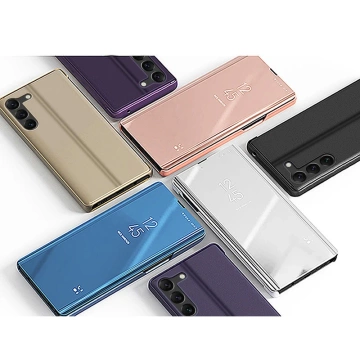 Etui Clear View Case do Samsung Galaxy S23 pokrowiec z klapką niebieskie