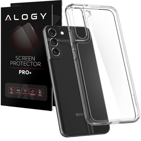Etui Spigen Ultra Hybrid do Samsung Galaxy S22 Crystal Clear + Szkło
