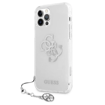 Guess GUHCP12LKS4GSI iPhone 12 Pro Max 6,7" Transparentes Hardcase 4G Silver Charms Collection