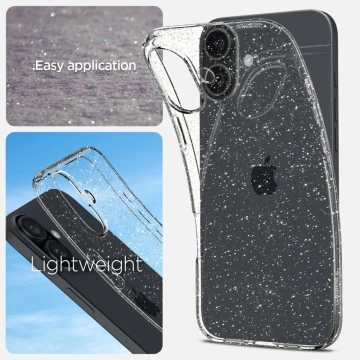 Spigen Liquid Crystal Schutzhülle für iPhone 16 Plus Glitzerkristall