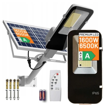 Lampa solarna Uliczna 1600W LED wodoodporna IP65 ścienna Alogy SolarBright 6000mAh do domu elewacyjna światło
