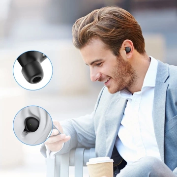 Słuchawki Joyroom bezprzewodowe TWS Bluetooth 5.1 300mAh czarny (JR-TL1 Pro)