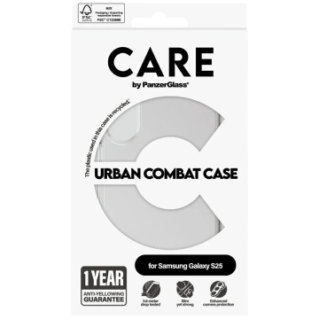 Etui do Samsung Galaxy S25 CARE by PanzerGlass Flagship Case Przezroczyste