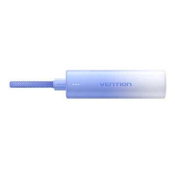 Powerbank Vention 5000mAh 20W + kabel USB-C do Lightning Niebieski