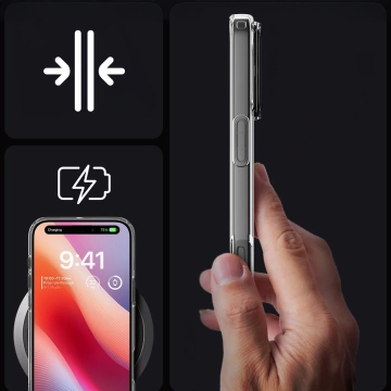 Glashülle für iPhone 16 Pro Spigen Liquid Crystal Schutzhülle für das Crystal Clear-Telefon