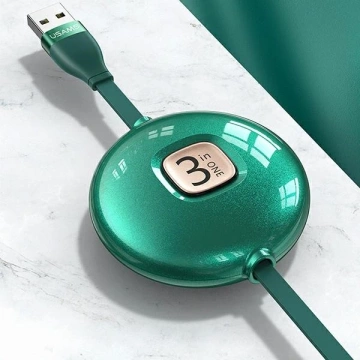 USAMS Kabel U69 3w1 1m niebieski/blue (lightning/microUSB/USB-C)