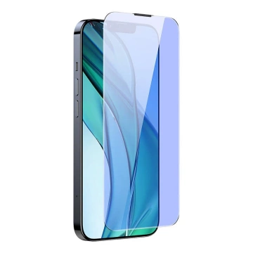Gehärtetes Glas mit Blaulichtfilter Baseus 0,4 mm für iPhone 14 Plus/13 Pro Max