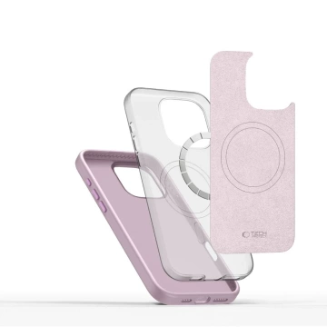 Etui do iPhone 16 Pro Tech-Protect Silicone Pure MagSafe Pink Pearl