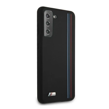 Etui BMW BMHCS21MSIVTBK für Samsung Galaxy S21 Plus G996 Silikon Stripes M Collection