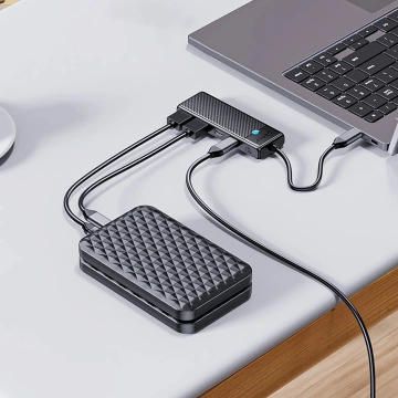 Hub USB-C Orico PAPW2AC-C3 4x Porty 100W PD 5Gbps Czarny