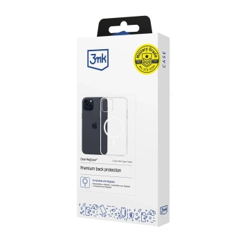 Schutzhülle für Apple iPhone 15 Plus 3mk Clear MagCase