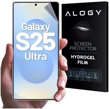 Hydrogel-Folie für Samsung Galaxy S25 Ultra – Flexibler Displayschutz, selbstheilend, passgenau und hochtransparent – ​​Alogy Hydrogel Film™