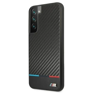 Etui Hardcase BMW BMHCS22MPUCARTCBK für Galaxy S22 S906 M Collection Triangles schwarz/czarny