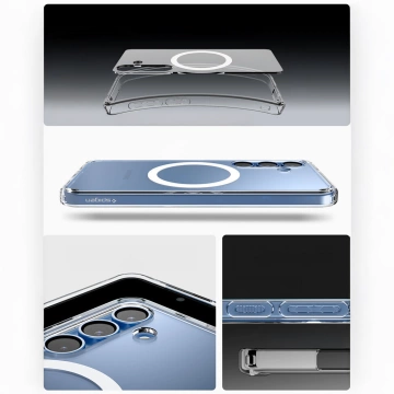 Samsung Galaxy S25 Spigen Ultra Hybrid Mag MagFit Hülle Transparent