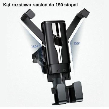 USAMS Uchwyt do kratki wentylacyjnej Gravity czarny/black ZJ058ZJ01 (US-ZJ058)