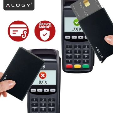Etui Portfel Antykradzieżowy Na Kartę Zbliżeniową Pokrowiec Karty Kredytowe RFID