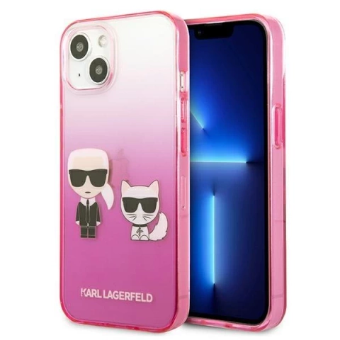 Karl Lagerfeld KLHCP13STGKCP iPhone 13 mini 5,4" Hardcase pink / pink Gradient Ikonik Karl