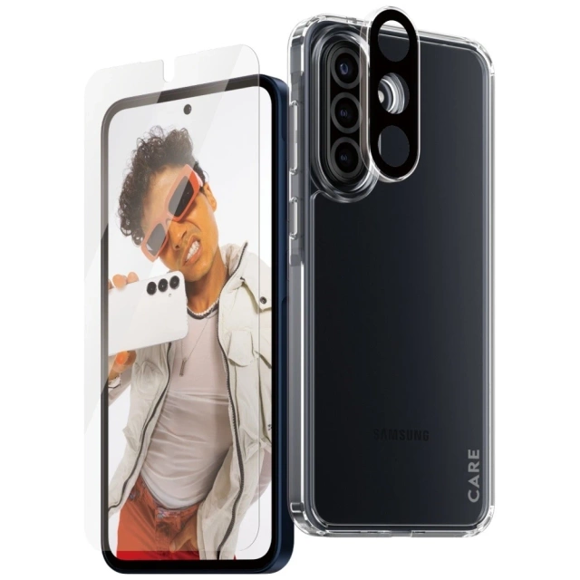 Zestaw ochronny do Samsung Galaxy A36 5G CARE by PanzerGlass Flagship 3w1