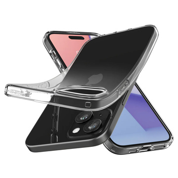 Hülle für iPhone 15 Plus Spigen Liquid Crystal Case, Schutzhülle für das Telefon, transparent Klar