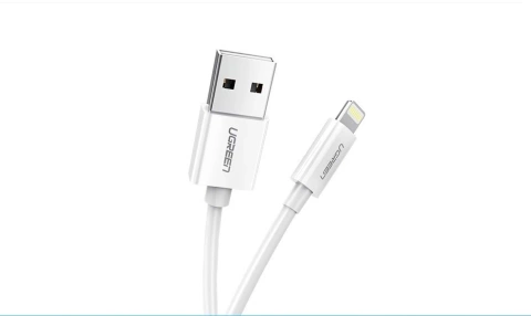 Ugreen Kabel USB - Lightning MFI 2m 2.4A weiß (20730)
