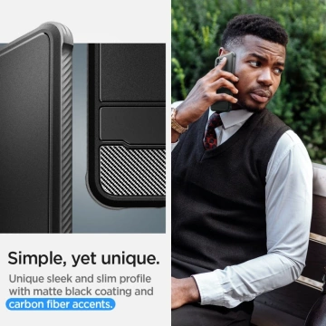 Etui na telefon Spigen Rugged Armor do Samsung Galaxy S23+ Plus Matte Black