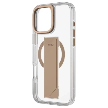 Etui do iPhone 16 Pro UNIQ Heldro Max Złote MagSafe MagClick