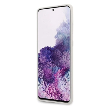 Etui na telefon US Polo Silicone Collection do Samsung Galaxy S20 Plus biały/white