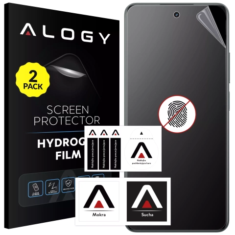 2x Folia "MATOWA" do Realme C53 / C55 / C67 4G / C63 Hydrożelowa Alogy HydroSkin Matte Pro™ na ekran do etui "BEZ ODCISKU PALCÓW"