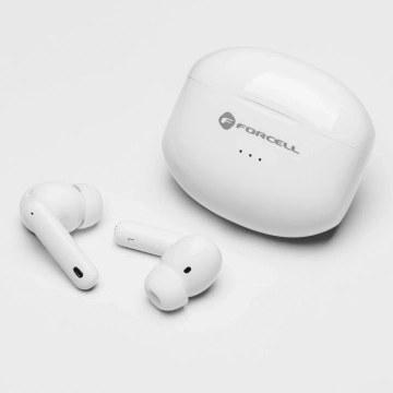 Forcell F-Audio TWS Clear Sound Kabellose Kopfhörer BT 5.3 Weiß