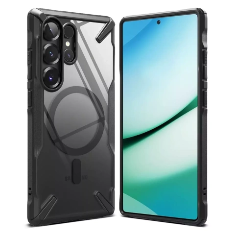 Etui für Samsung Galaxy S25 Ultra Ringke Fusion X Magnetic MagSafe Schwarz