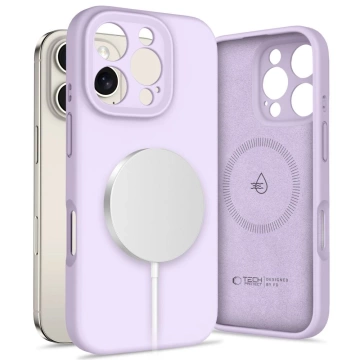 Etui Tech-Protect Liquid Silicone MagSafe iPhone 16 Pro Max Mauve