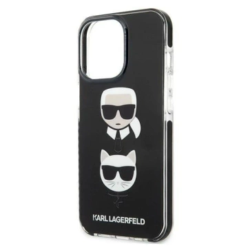 Etui ochronne na telefon Karl Lagerfeld KLHCP13LTPE2TK do Apple iPhone 13 Pro / 13 6,1" hardcase czarny/black Karl&Choupette Head