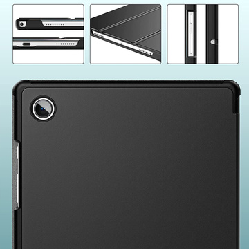 Etui Alogy Book Cover do Samsung Galaxy Tab A8 2021 SM-X200/SM-X205 Czarny + Szkło