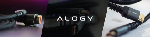 Kabel HDMI 2.1 1.5 m, 4K/8K Alogy Ultra High Speed™ 48 Gbps 60Hz, Premium z Pozłacanymi Końcówkami, Nylonowy Oplot, Miedziany – Czarny
