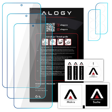 3x Szkło hartowane 9H na ekran + 2x Szkło na obiektyw kamerę Alogy Glass Pack do Galaxy S21 FE