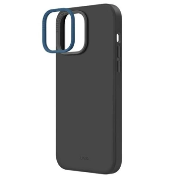 UNIQ Lino Hue Handyhülle für Apple iPhone 14 Pro 6.1" Magclick Charging grau/anthrazit
