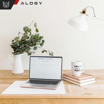 Etui do Apple Macbook Air 13.6 - M2/M3 2022/2023/2024/2025 Alogy AirGuard™ Elastyczna obudowa Matowa Przezroczysty Różowy
