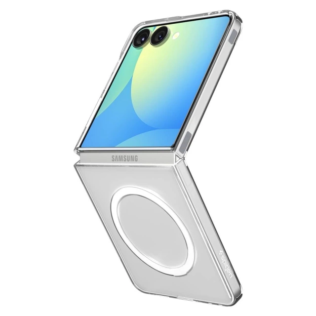 Etui do Galaxy Z Flip 7 Spigen AirSkin Mag MagSafe Clear/White
