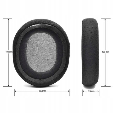 Nauszniki Alogy Gąbki na słuchawki pady do STEELSERIES ARCTIS 1 3 5 7 PRO 9X Black