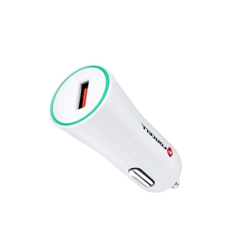 Ładowarka samochodowa Forcell Quick Charge 3.0 2.4A Biała